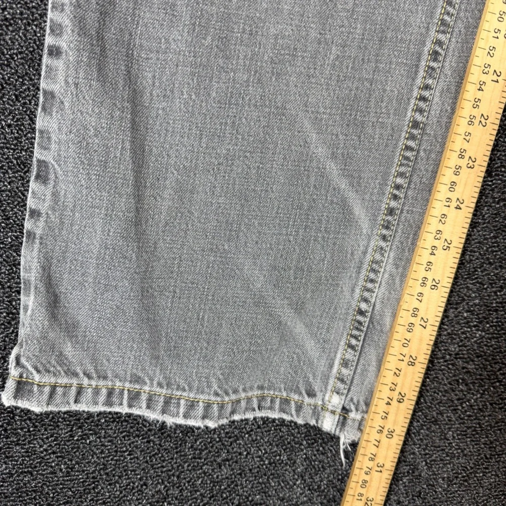 Vintage Levis SilverTab Loose Fit Jeans Men 34x30 Gray Distressed Y2K Baggy Wide